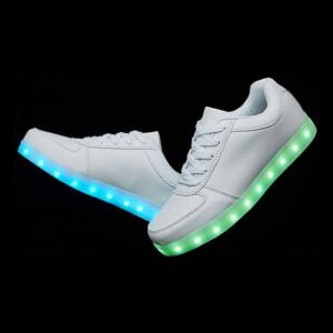 Hvite LED-sko - 40
