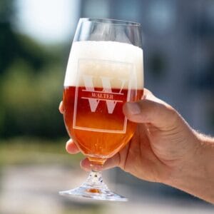 Personlig Spiegelau ølglass med gravering - Bokstav & Navn